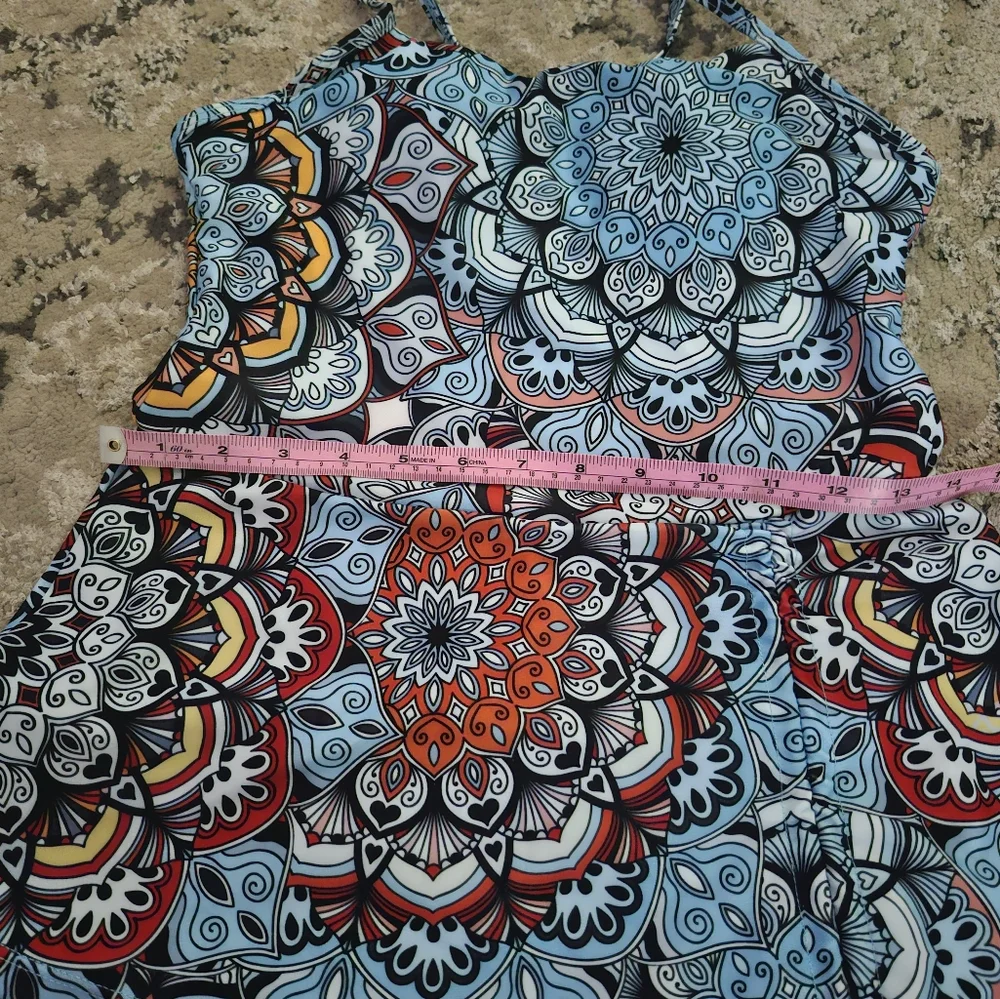 Buy 2~50% Off!!Paisley Womens Medium Tankini - Picture 3 of 6